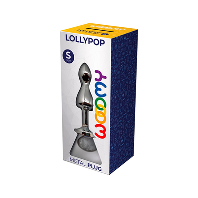 Wooomy Lollypop Double Ball Metal Plug White S - One Stop Adult Shop