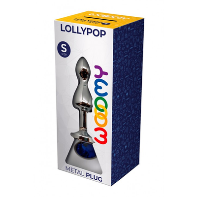 Wooomy Lollypop Double Ball Metal Plug Blue S - One Stop Adult Shop