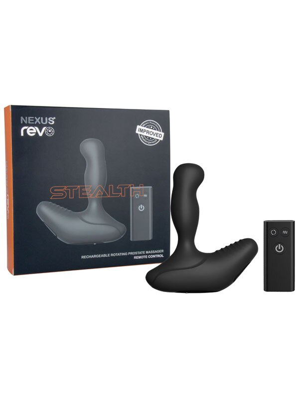 REVO Stealth Rotating Prostate Massager Black - OSAS