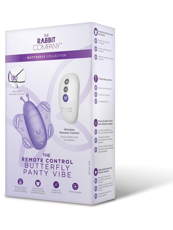 Remote Control Butterfly Panty Vibe-Purple - OSAS