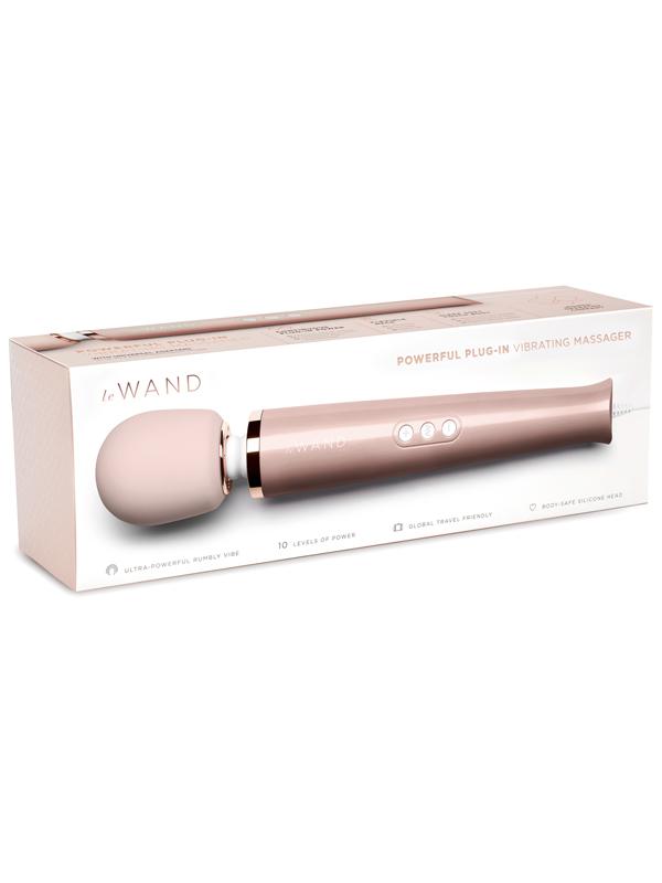 Le Wand Plug-in Vibrating Massager Rose Gold - OSAS