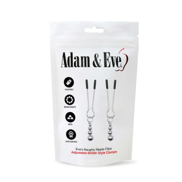 Adam & Eve Eve's Naughty Nipple Clips - One Stop Adult Shop