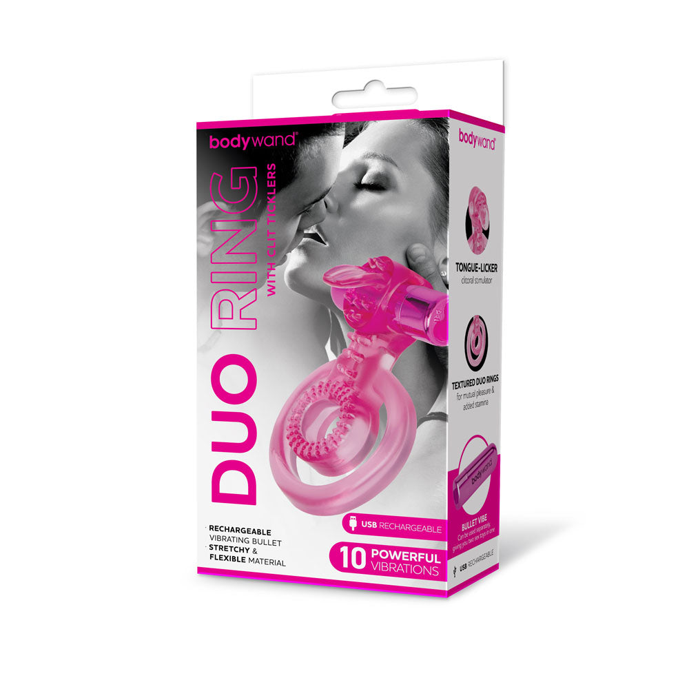 Bodywand Rechargeable Duo Ring with Clit Tickler - OSAS
