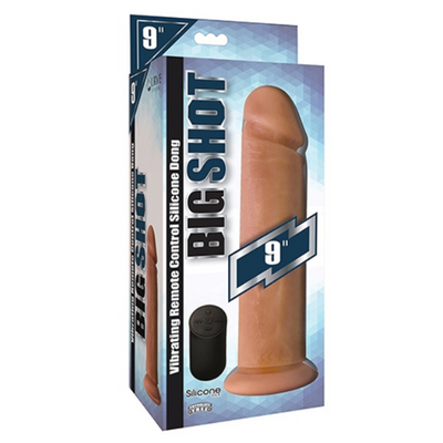 Big Shot 9" Vibrating Rechargeable Silicone Dildo - One Stop Adult Shop