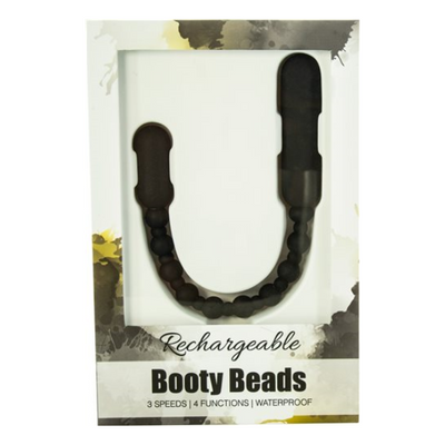 Rechargeable Booty Beads Black - One Stop Adult Shop