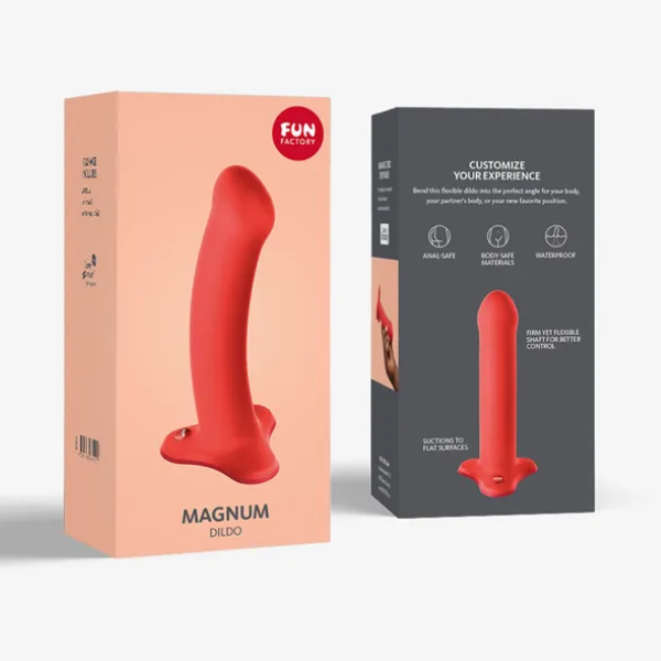 Fun Factory Magnum Coral Orange Dildo - OSAS