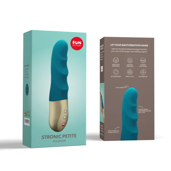 Fun Factory Stronic Petite Deep Sea Blue Thrusting Vibe