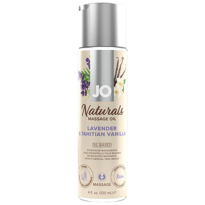 JO Naturals Lavender & Vanilla Massage Oil 120ml - OSAS