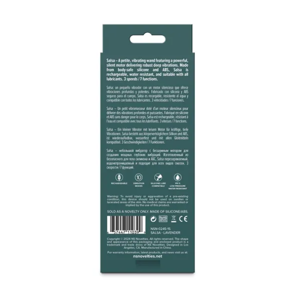 Lust-n-Dreams Salsa Lavender Mini Massage Wand - OSAS