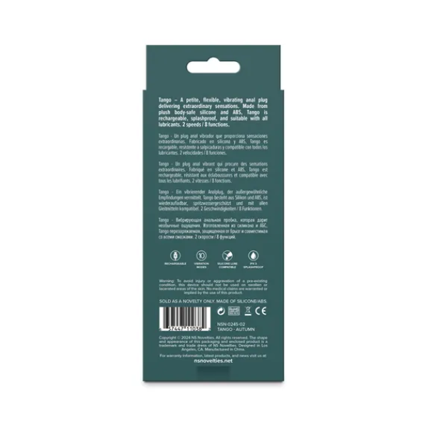 Lust-n-Dreams Tango Beige Vibrating Butt Plug - OSAS