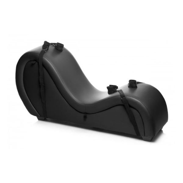 Master Series Kinky Couch Sex Chaise Lounge with Love Pillows Black - One Stop Adult Shop
