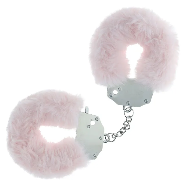 OUCH! Heavy-Duty Fluffy Cuffs Powder Pink - OSAS