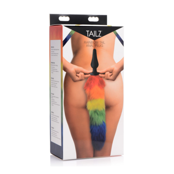 Rainbow Tail Silicone Butt Plug - OSAS