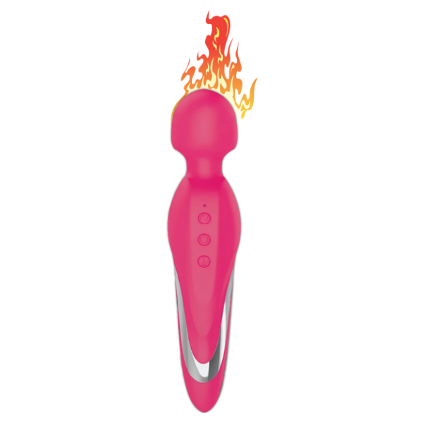 Pretty Love Warming Body Wand Rebel Pink w/ Free Wetstuff Lube - OSAS