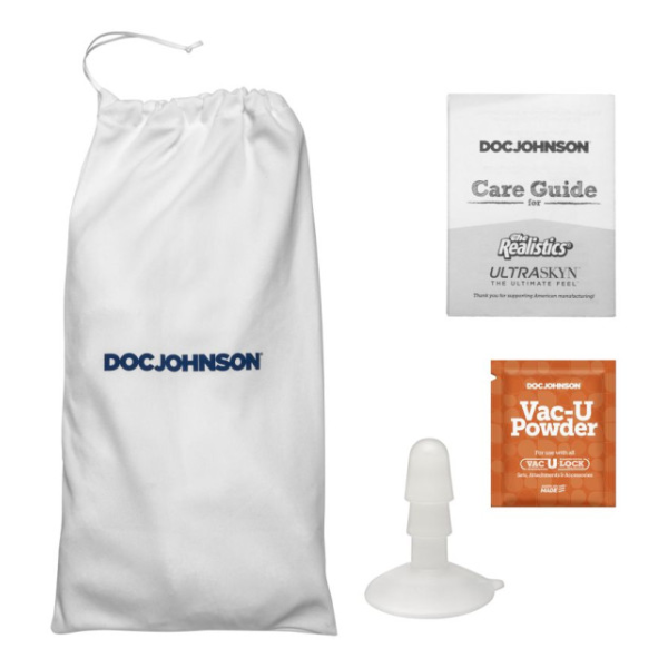 Roman Todd 8in w Removable Vac-U-Lock Suction Cup Vanilla - One Stop Adult Shop