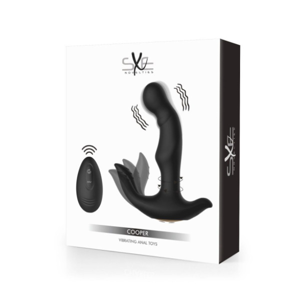 SXE Cooper Vibrating Remote Control Anal Prostate Dildo Plug - One Stop Adult Shop