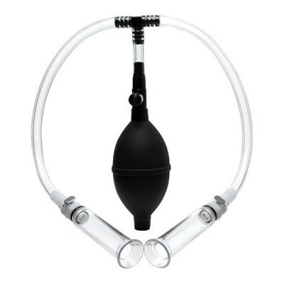 Nipple Pumping System with Dual Cylinders - One Stop Adult Shop