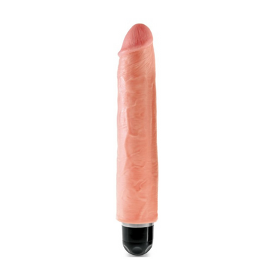 King Cock 10" Vibrating Stiffy (Flesh) - One Stop Adult Shop