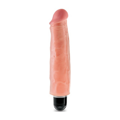 King Cock 7" Vibrating Stiffy (Flesh) - One Stop Adult Shop