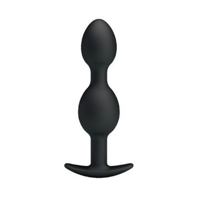 Silicone Anal Balls 4.92" Black - One Stop Adult Shop