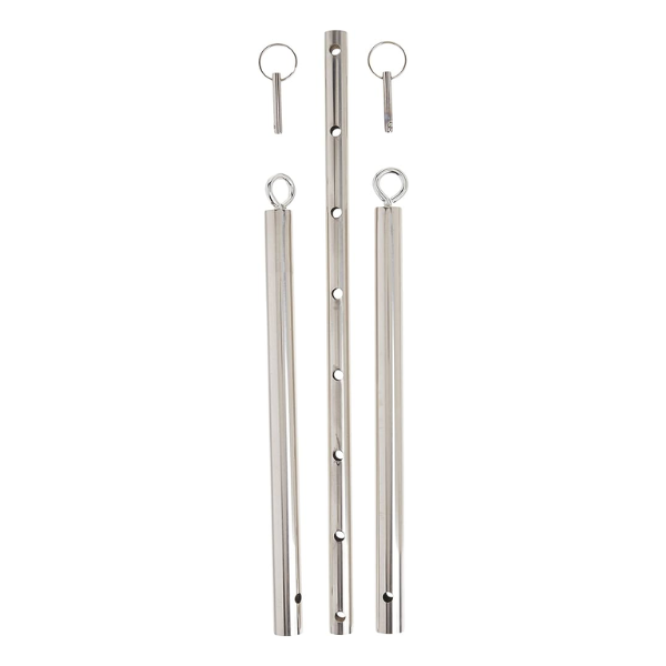 Adjustable Steel Spreader Bar Silver - One Stop Adult Shop