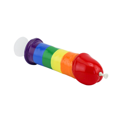 Pecker Shots Liquid Syringe Rainbow - One Stop Adult Shop