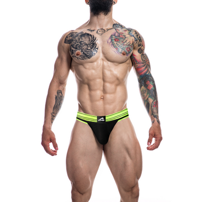 Cut for Men Rugby Jockstrap Neon Lime L - One Stop Adult Shop