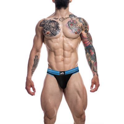 Cut for Men Rugby Jockstrap Electric Blue L - One Stop Adult Shop