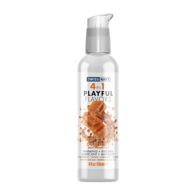 Playful Flavors 4 In 1 Salted Caramel Delight 4oz - One Stop Adult Shop