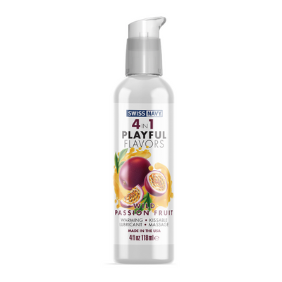 4 In 1 Playful Flavors Wild Passion Fruit 4oz - One Stop Adult Shop