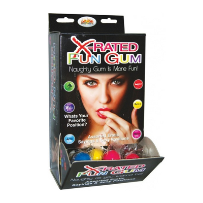 X-Rated Fun Gum 90pc Display - One Stop Adult Shop