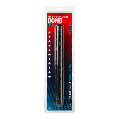 Veined Double Header Dong 18" (Black) - OSAS