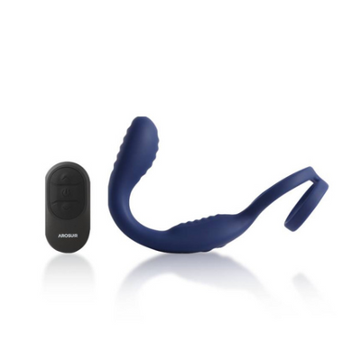 VibraDuo Vibrating Anal Probe and Perineum Stim with Cockring - OSAS
