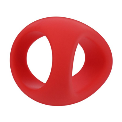 Stirrup Silicone Cock Ring Crimson - OSAS