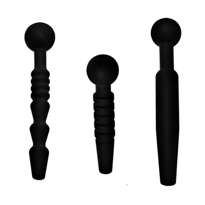 Dark Rods 3 Pc Silicone Penis Plug Set - OSAS