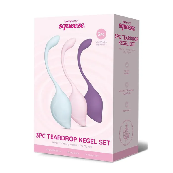 Bodywand Squeeze 3pc Teardrop Kegel Set - OSAS
