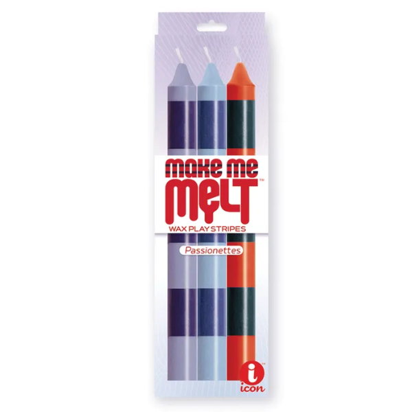 The 9's Make Me Melt Drip Candle 3pk Passionettes - OSAS