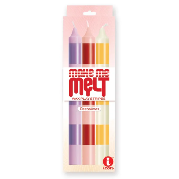 The 9's Make Me Melt Drip Candle 3pk Pastellines - OSAS