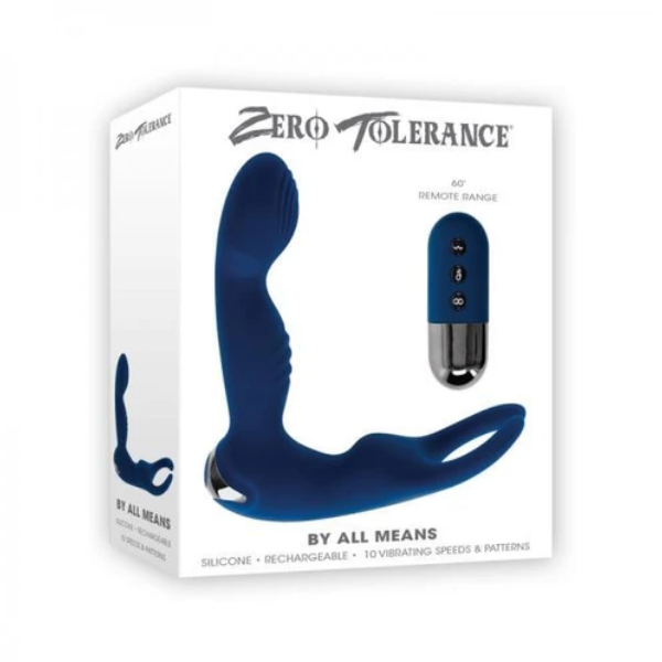 Zero Tolerance By All Means Prostate Massager with Cock Ring - OSAS