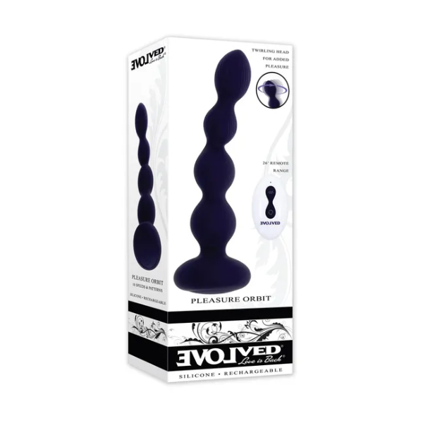 Evolved Pleasure Orbit Twirl & Vibe Beads with Remote - OSAS