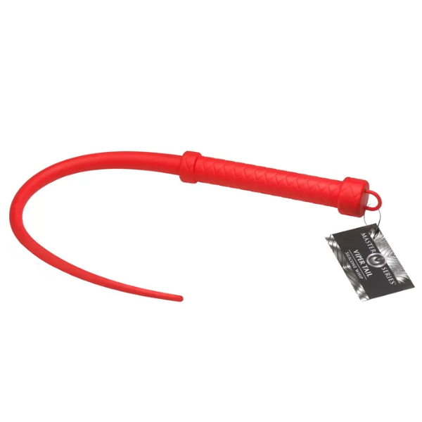 Master Series Viper Tail Silicone Whip Red - OSAS