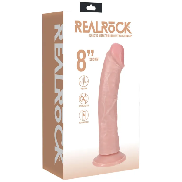 REALROCK 20cm Vibrating Cock Flesh - OSAS