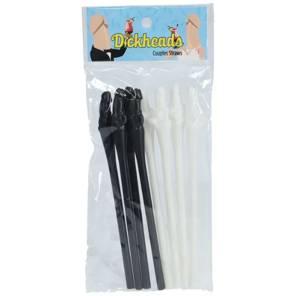 S-LINE The Dickheads Couples Straws Black/White - OSAS