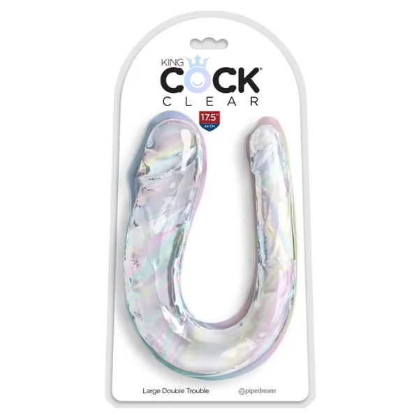 King Cock Clear Large Double Trouble - OSAS