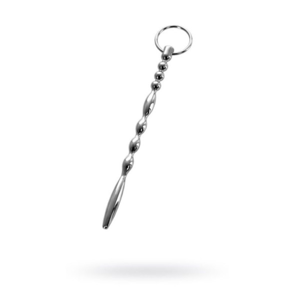 Silver Metal Urethral Plug w Ring - OSAS