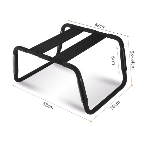 Sex Chair Adjustable Height Black - OSAS