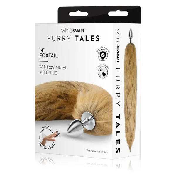 WhipSmart Furry Tales 14in Brown Fox Tail - OSAS