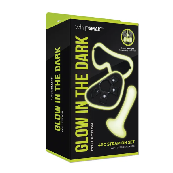 WhipSmart Glow In The Dark 4pc Strap-On Set - OSAS