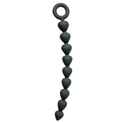 Sex & Mischief Silicone Anal Beads Black - OSAS