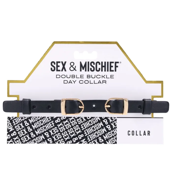 Sex & Mischief Double Buckle Day Collar - OSAS